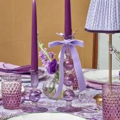 Small Eden Purple Candle Holder (Pair)