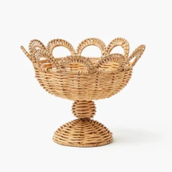 Small Elena Rattan Bowl