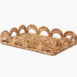 Small Elena Rattan Tray