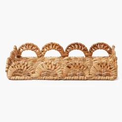 Small Elena Rattan Tray