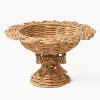 Small Luciana Bow Rattan Scalloped Bowl