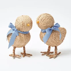 Small Raffia Chick (Pair)
