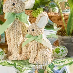 Small Raffia Rabbit (Pair)