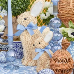 Small Raffia Rabbit (Pair)