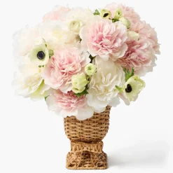 Small Rattan Bow Urn Vase