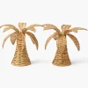 Small Rattan Palm Tree (Pair)