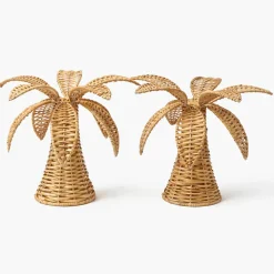 Small Rattan Palm Tree (Pair)