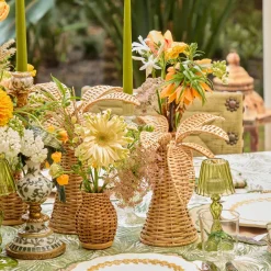 Small Rattan Palm Tree (Pair)