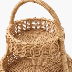 Small Rattan Two Tiered Stand