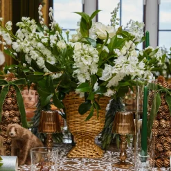 Small Rattan Urn Vase