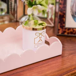 Small Soft Pink Lacquer Tray