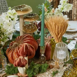 Small Wheat Sheaf with Green Velvet Bow (Pair)