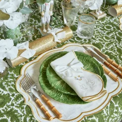 Snow White Velvet Napkin Bows (Set of 4)