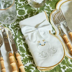 Snow White Velvet Napkin Bows (Set of 4)