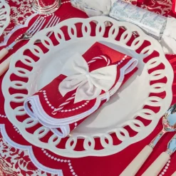 Snow White Velvet Napkin Bows (Set of 4)