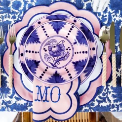 Sofia Pink Appliqué Placemats & Napkins (Set of 4)