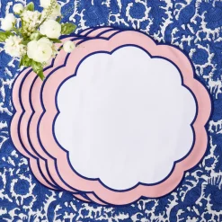 Sofia Pink Appliqué Placemats (Set of 4)