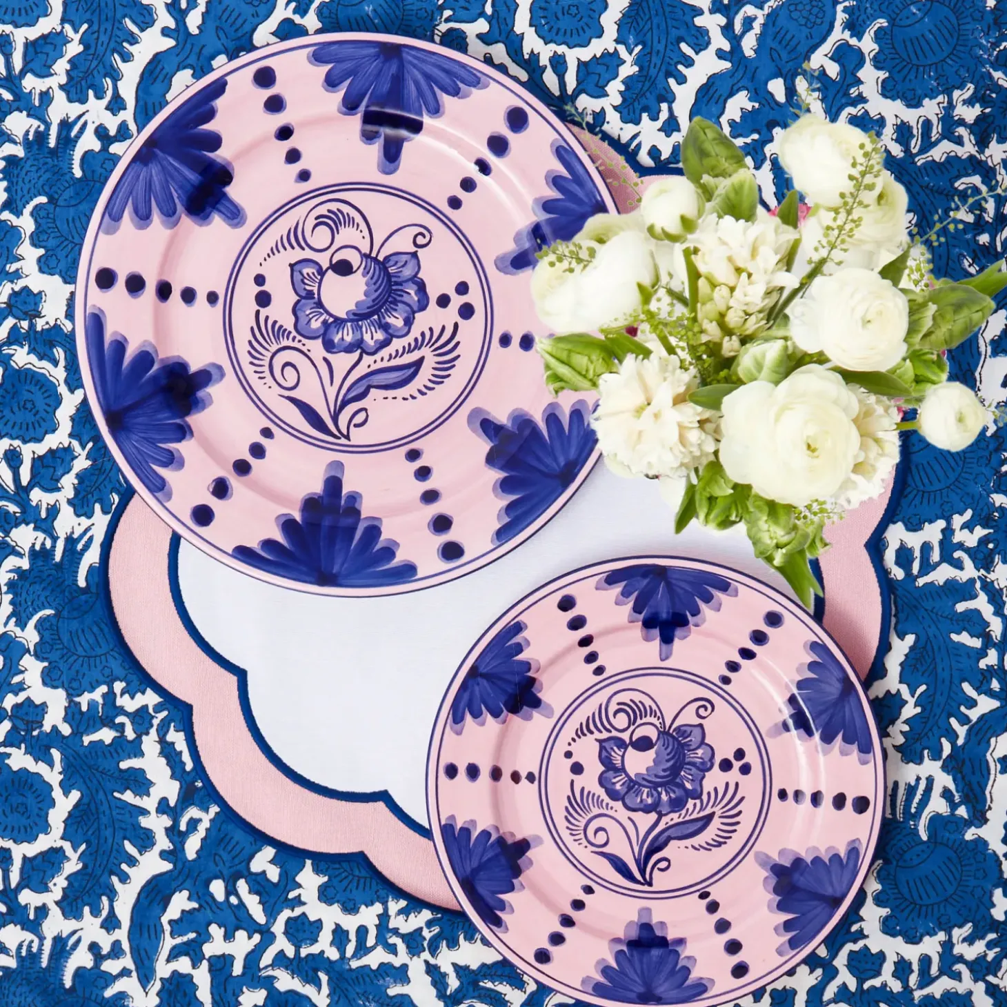 Sofia Pink Appliqué Placemats (Set of 4)