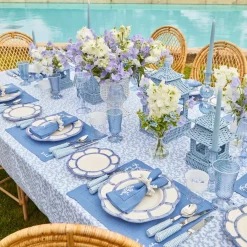 Soft Blue Candles (Set of 8)