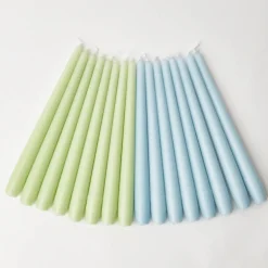 Soft Blue Candles (Set of 8)