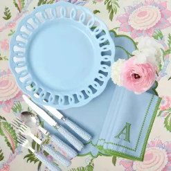 Soft Blue Lace Dinner Plate