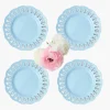 Soft Blue Lace Starter Plates (Set of 4)