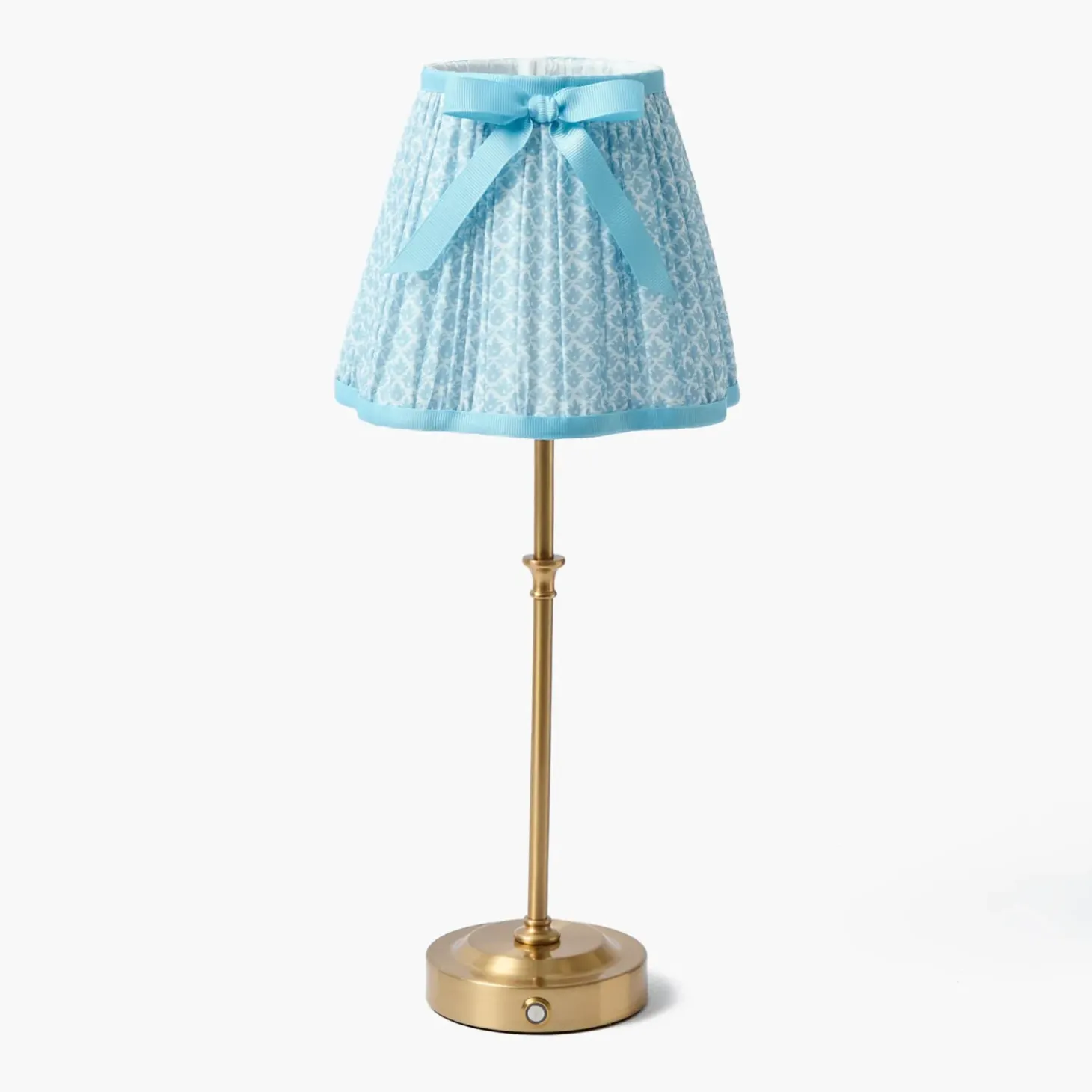 Soft Blue Lotus Bow Lampshade (18cm)