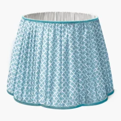 Soft Blue Lotus Lampshade (40cm)