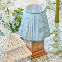 Soft Blue Lotus Lampshade (18cm)