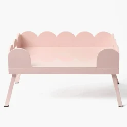 Soft Pink Lacquer Breakfast Tray