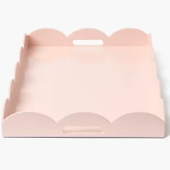 Soft Pink Lacquer Tray Set