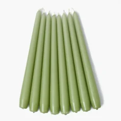 Spring Green Candles (Set of 8)
