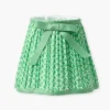 Spring Green Lotus Bow Lampshade (18cm)