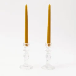 Tall Lace Edge Candle Holders (Pair)