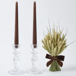 Tall Lace Edge Candle Holders (Pair)
