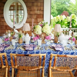 Tall Rechargeable Lamp & Putty Lotus Shade (18cm)