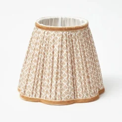 Tall Rechargeable Lamp & Putty Lotus Shade (18cm)