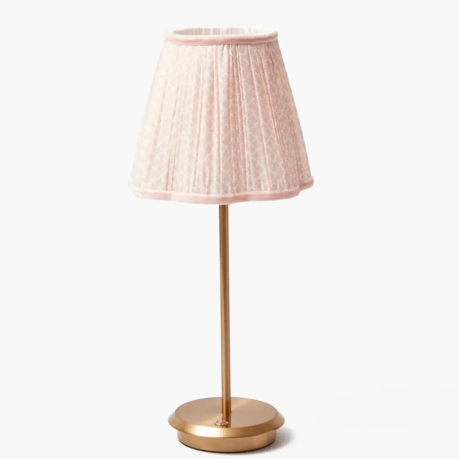 Tall Rechargeable Lamp with Pink Lotus Shade (18cm)