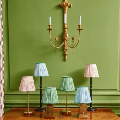 Tall Rechargeable Lamp with Pink Lotus Shade (18cm)