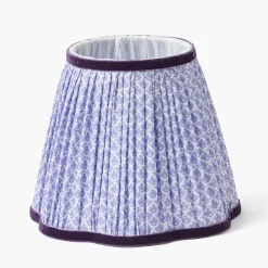 Tall Rechargeable Lamp with Lilac Lotus Shade (18cm)