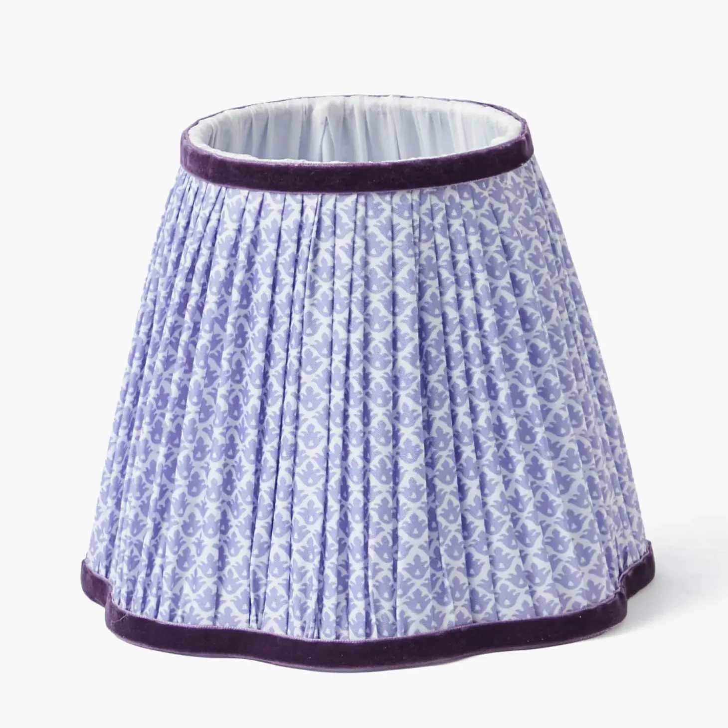 Tall Rechargeable Lamp with Lilac Lotus Shade (18cm)
