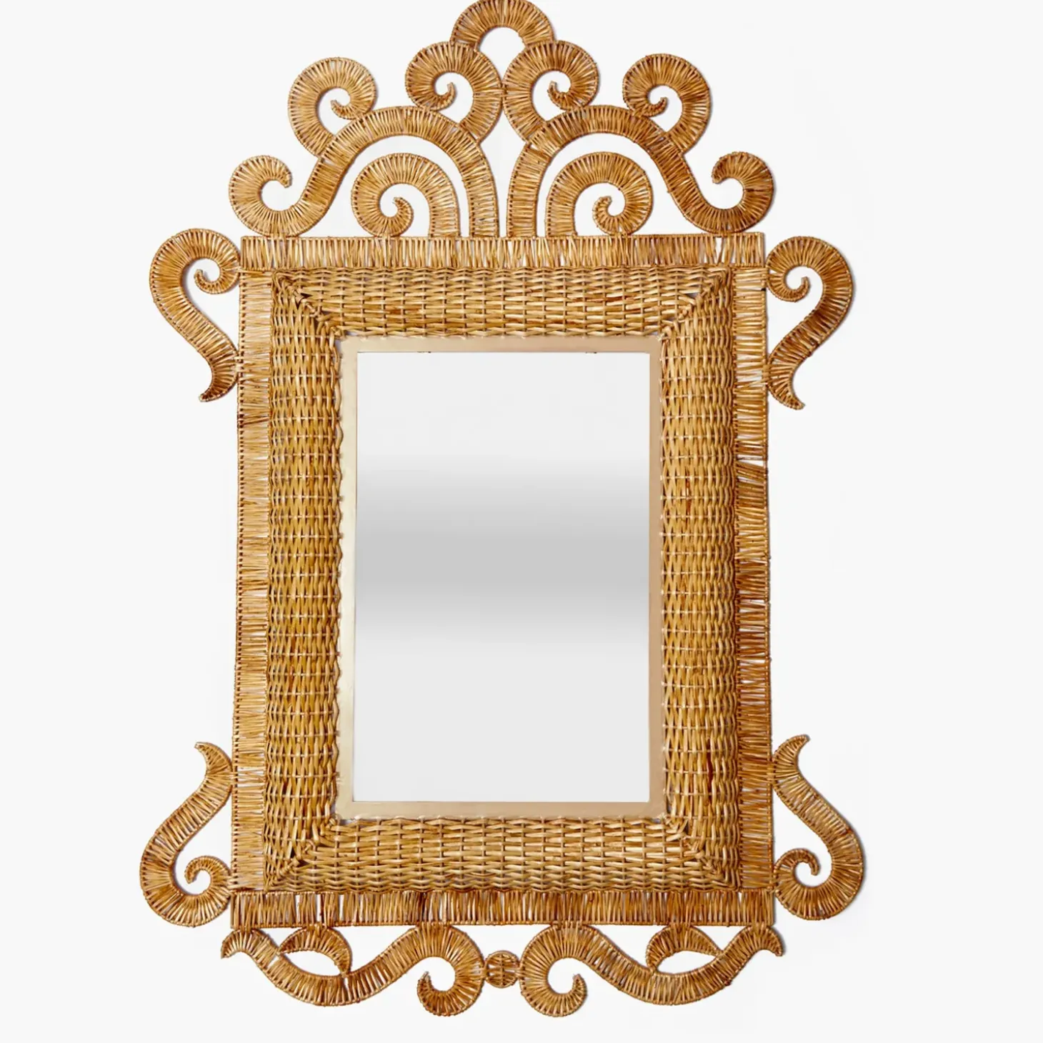 The Grand Rattan Mirror