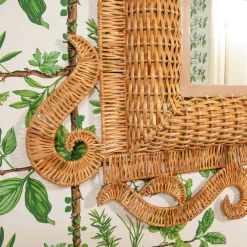 The Grand Rattan Mirror