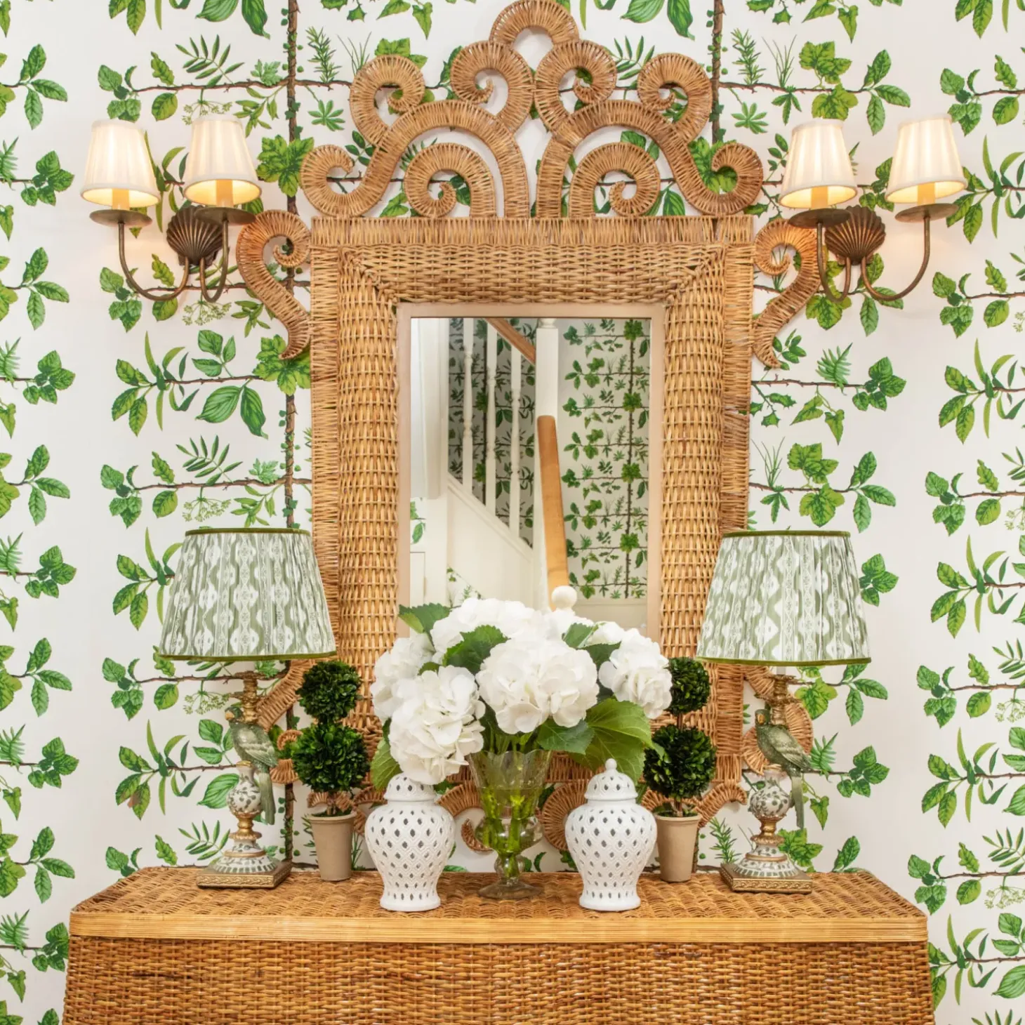 The Grand Rattan Mirror