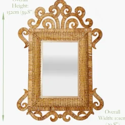 The Grand Rattan Mirror