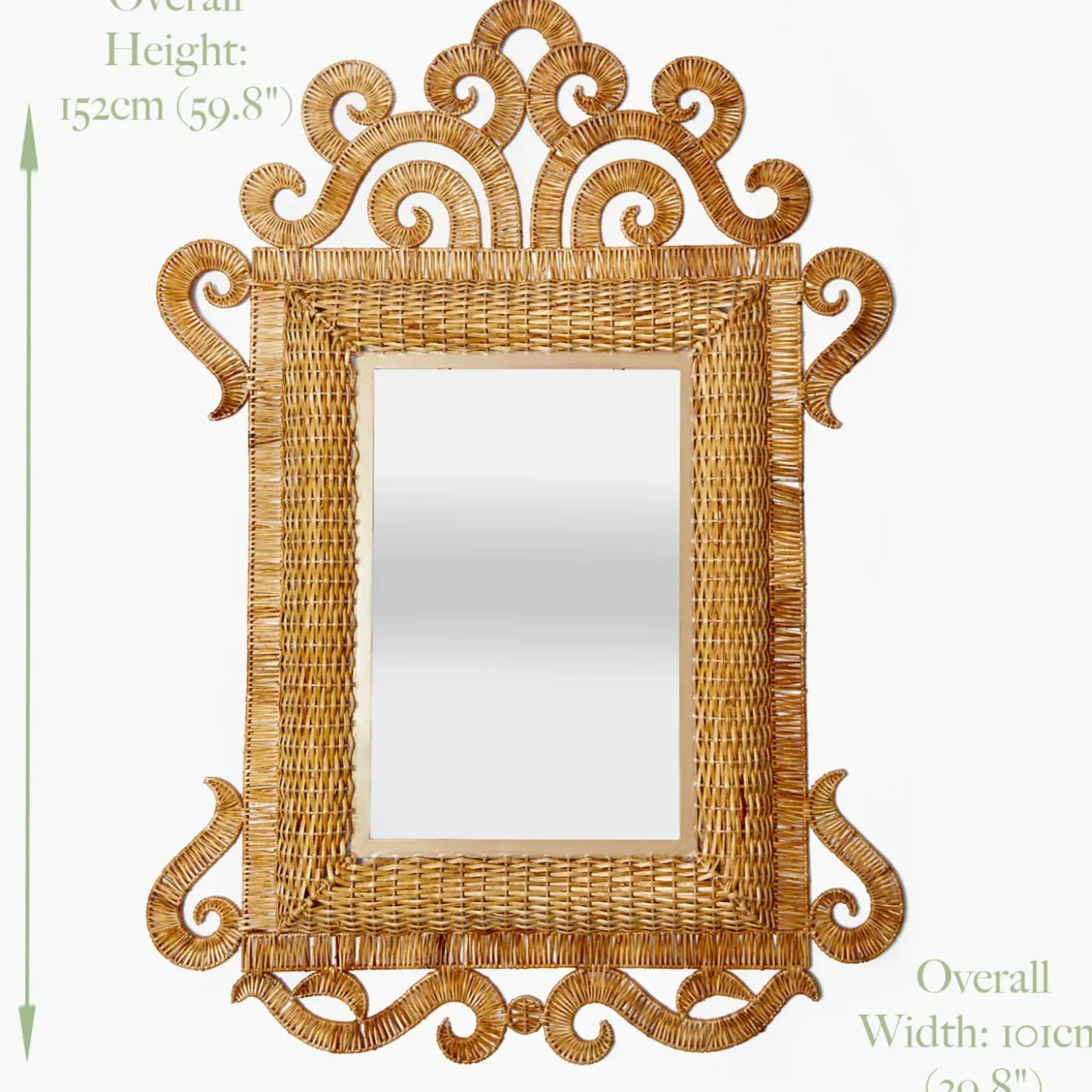 The Grand Rattan Mirror