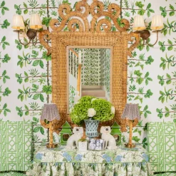 The Grand Rattan Mirror