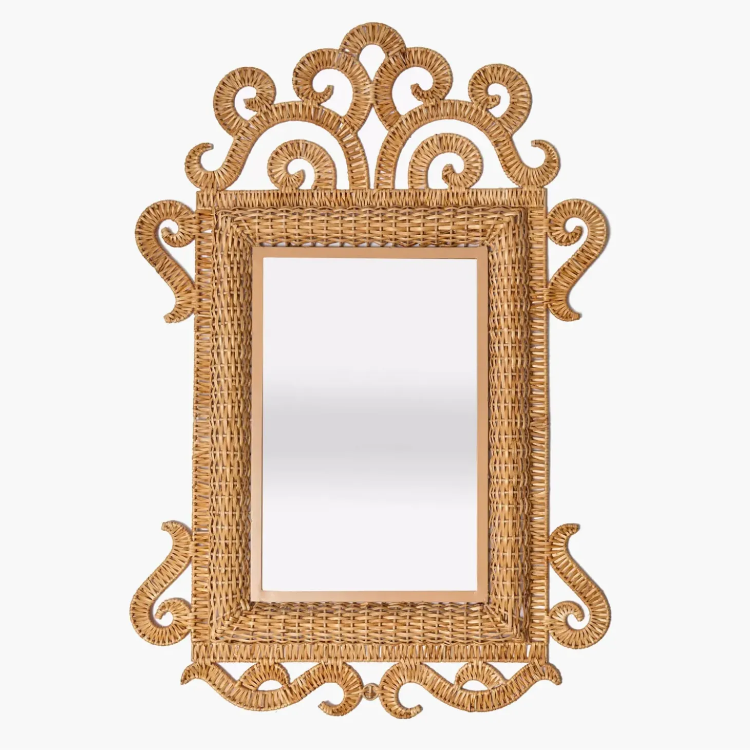 The Small Grand Rattan Mirror