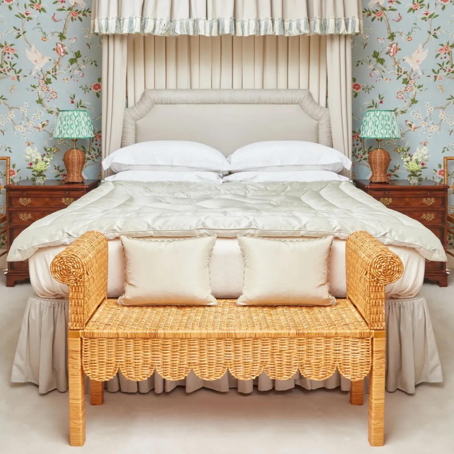 Thea Rattan Bench