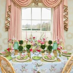 Valérie Green & Pink Napkins (Set of 4)